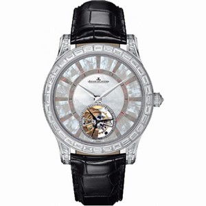 Jaeger LeCoultre Master Grand Tourbillon Silver Moth of Pearl Dial Men's Watch Q1663417