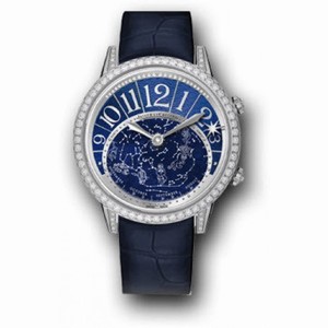 Jaeger LeCoultre Rendez-Vous Celestial Blue Dial Alligator Leather Automatic Ladies Watch Q3483590