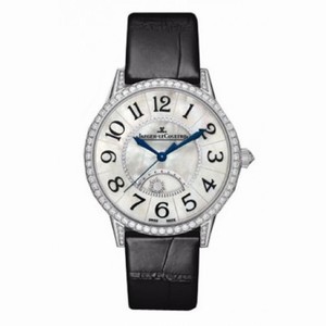 Jaeger LeCoultre Rendez-Vous Night & Day Mother Of Pearl Dial Leather Automatic Ladies Watch Q3433491