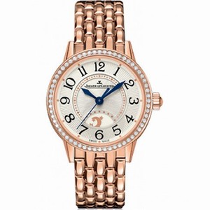 Jaeger LeCoultre Rendez-Vous Silver Dial 18kt Rose Gold Automatic Ladies Watch Q3462121