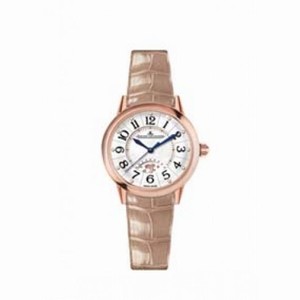 Jaeger LeCoultre Rendezvous Silver Dial Cream Alligator Ladies Watch Q3512520