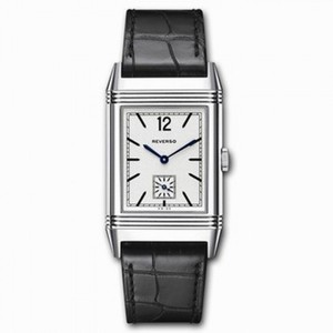 Jaeger LeCoultre Reverso 1931 Silver Dial Black Leather Men's Watch Q2783520