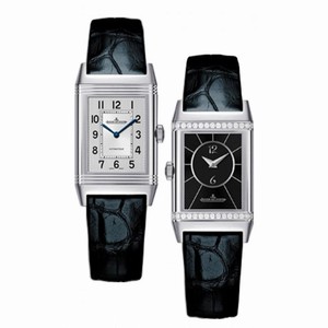 Jaeger LeCoultre Reverso Classic Small Duetto Alligator Leather Ladies Watch Q2668430