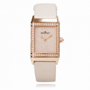 Jaeger LeCoultre Reverso Duetto Classique Diamond Pave Dial Ladies Watch Q2562407