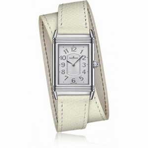 Jaeger LeCoultre Reverso Joaillerie Grande Reverso Ultra Thin Duetto Duo Silver Dial Automatic Ladies Watch Q330842J