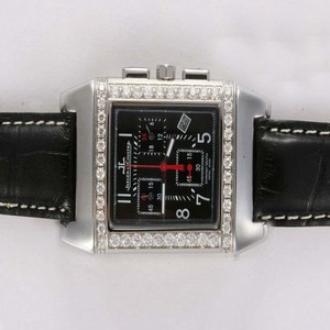 Jaeger-Lecoultre Reverso Squadra World Chronograph 702T670 Rectangle Mens Watch