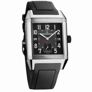 Jaeger LeCoultre Squadra Hometime Black Dial Black Rubber Men's Watch Q700868P