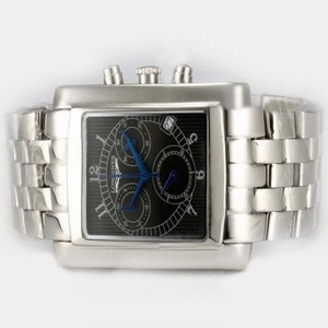 Longines Admiral Chrongraph GMT L26934511 Black Dial Quartz Stainless Steel Bezel Watch
