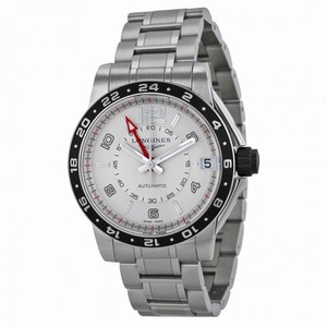 Longines Admiral GMT Silver Dial Stainless Steel Men's Watch L36684766
