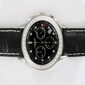 Longines Clous de Paris L2.704.4.16.3 Quartz Chronograph Mens 38mm Watch