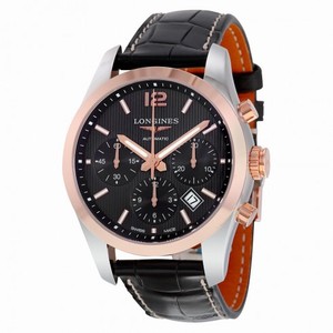 Longines Conquest Classic Black Dial Chronograph Automatic Men's Watch L2.786.5.56.3