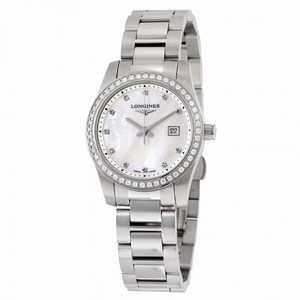 Longines Conquest Mother of Pearl Diamond Ladies Watch L33000876
