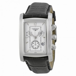 Longines DolceVita Chronograph White Dial Leather Men's Watch L5.680.4.16.2