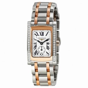 Longines DolceVita Diamond Stainless Steel and Rose Gold Ladies Watch L51555797