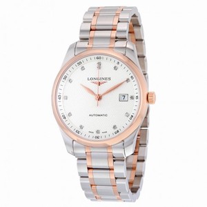 Longines Elegant Silver Diamond Dial Steel and Pink Gold Men's Watch L27935777