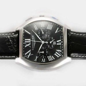 Longines Evidenza L2.643.4.51.6 Black Dial Stainless Steel Case Watch