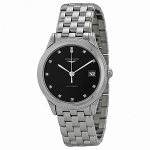Longines Flagship Automatic Black Dial Stainless Steel Men's Watch L4.774.4.57.6