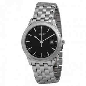 Longines Flagship Black Dial Stainless Steel Men's Watch L47164526
