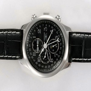 Longines Grande Vitesse L3.637.4.60.0 18K Gold Case Stainless Steel Bezel Midsize Watch