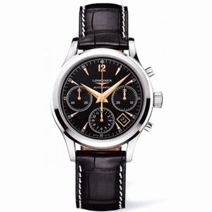 Longines Heritage Black Dial Chronograph Automatic Men's Watch L2.742.4.56.0