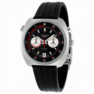 Longines Heritage Diver Auto Black Sunray Dial Black Rubber Men's Watch L2.796.4.52.9