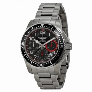 Longines Hydroconquest  Chronograph Black Dial Stainless Steel Men's Watch L36964536