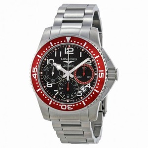 Longines HydroConquest Chronograph Black Dial Stainless Steel Men's Watch L36964596