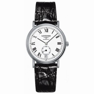Longines La Grand Classic Presence White Dial Black Leather Watch L48044112