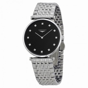 Longines La Grande Classique Diamond Black Dial Ladies Watch L4.709.4.58.6