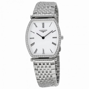 Longines La Grande Classique Tonneau White Dial Steel Ladies Watch L4.788.0.11.6