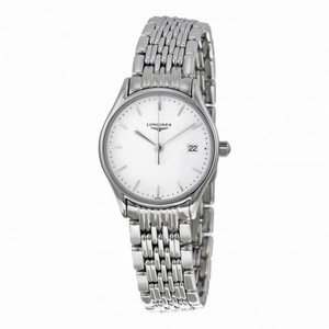 Longines La Grande Classique White Dial Ladies Stainless Steel Watch L42594126