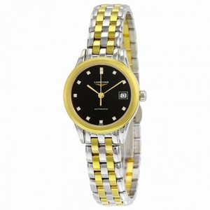 Longines Les Grandes Classiques Flagship Automatic Black Dial Two-tone Ladies Watch  L4.274.3.57.7