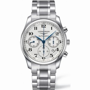 Longines Master Collection Automatic Chronograph White Dial Stainless Steel Men's Watch L27594786