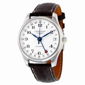 Longines Master Collection Automatic GMT Silver Dial Brown Leather Men's Watch L2.718.4.70.3