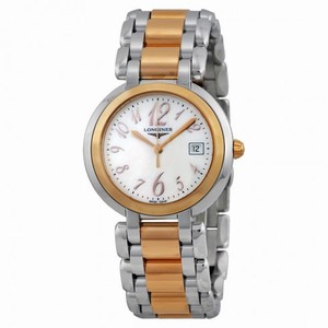 Longines Prima Luna Mother of Pearl Dial Steel and Rose Gold Ladies Watch L81125836