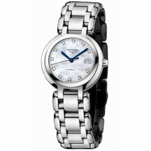 Longines PrimaLuna Automatic Mother Of Pearl Dial Stainless Steel Automatic Ladies Watch  L8.111.4.87.6