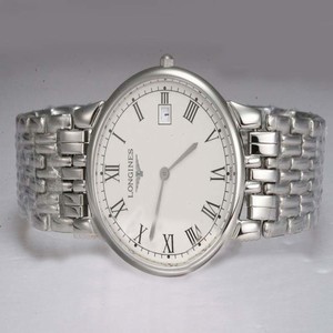 Longines PrimaLuna L8.114.4.71.6 Round Quartz White Dial Watch