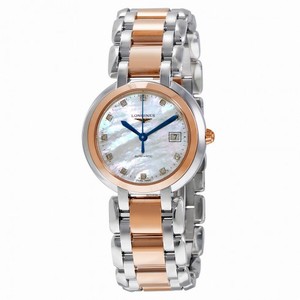 Longines Primaluna Mother of Pearl DialStainless Steel 18kt Rose Gold Ladies Watch L8.113.5.87.6