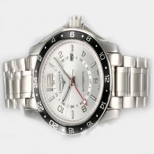 Longines Sport Higher L2.678.6.11.2 40mm Quartz Chronograph White Dial Watch