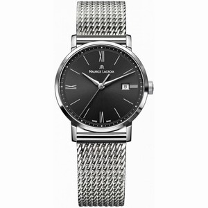 Maurice Lacroix Eliros Black Dial Ladies Stainless Steel Watch EL1084-SS002-313