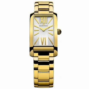 Maurice Lacroix Fabia Silver Dial Gold Plated Stainless Steel Ladies Watch FA2164-PVY06-112