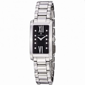 Maurice Lacroix Fiaba Black Dial Stainless Steel Ladies Quartz Watch