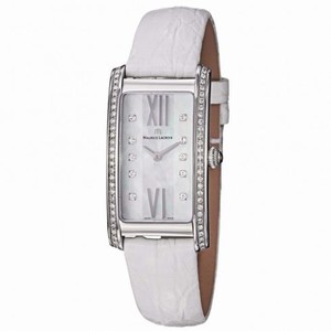 Maurice Lacroix Fiaba Mother Of Pearl Dial White Leather Stainless Steel Ladies Quartz Watch FA2164-SD531-170