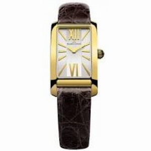 Maurice Lacroix Fiaba Silver Dial Brown Alligator-Crocodile Leather Laides Quartz Watch FA2164-PVY01-112