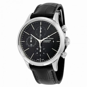 Maurice Lacroix Les Classiques Black Dial Black Leather Men's Watch LC6058-SS001330