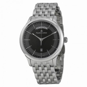 Maurice Lacroix Les Classiques Black Dial Stainless Steel Men's Watch LC1007-SS002-330