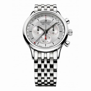 Maurice Lacroix Les Classiques Chronographe Silver Dial Men's Stainless Steel Quartz Watch LC1228-SS002-131