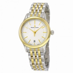 Maurice Lacroix Les Classiques Date Silver Dial Two-tone Ladies Quartz Watch LC1026-PVY13-130