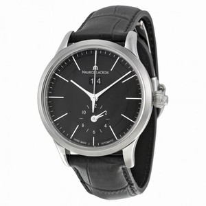 Maurice Lacroix Les Classiques Grande Date GMT Automatic Black Dial Men's Watch LC6088-SS001-330