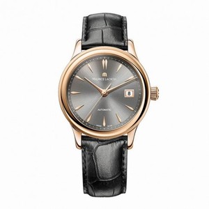 Maurice Lacroix Les Classiques Grey Dial Black Alligator Leather Automatic Unisex Watch LC6037-PG101-330